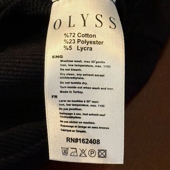 Olyss New York Manhattan Black Long Sleeve Dress With Studded Details M - Picture 3 of 11